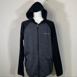 Columbia Black & Gray Long Sleeve Zip up Hoodie